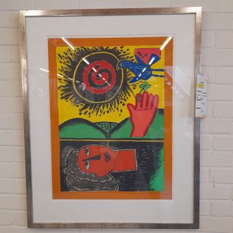 Zeefdruk Corneille Soleil cou-coupe III